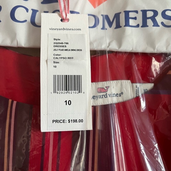 Vineyard Vines Red Plaid Dress - Picture 5 of 5